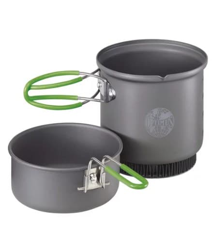 Terra Weekend HE Kochset 0.95 L (grå/grön, 2-delad)