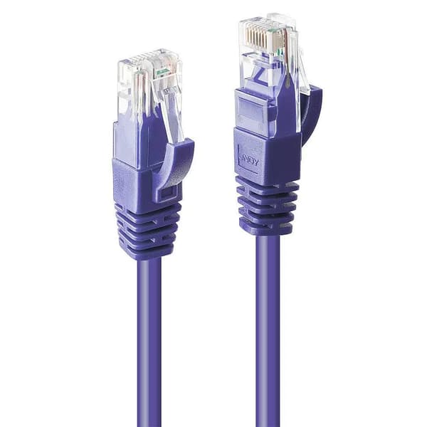Lindy 0.3M Cat.6 U/Utp Kabel, Lilla