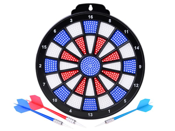 DART dartskive + 3 dartpile arkadespil GR0596