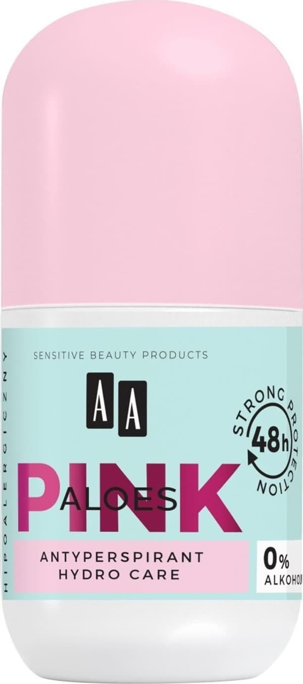 AA Pink Aloe Deodorant antiperspirant roll-on 50ml