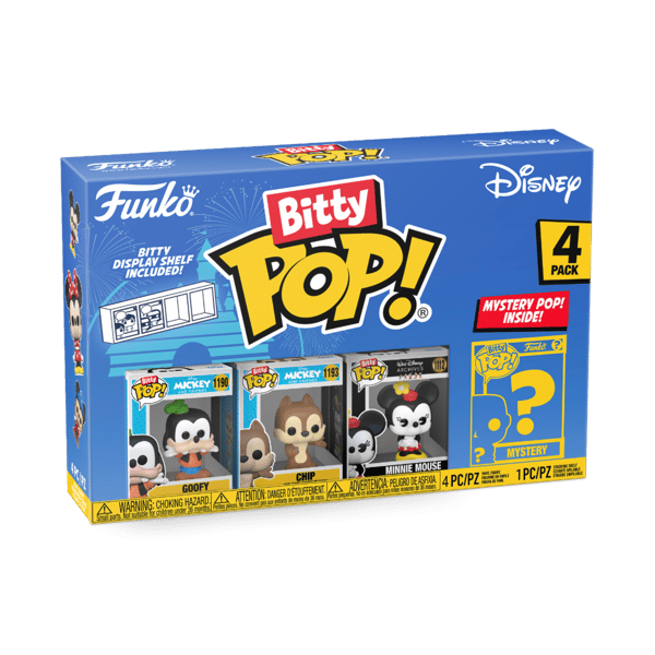 Pakkaus 4 hahmoa Bitty POP Disney Sorcerer Goofy