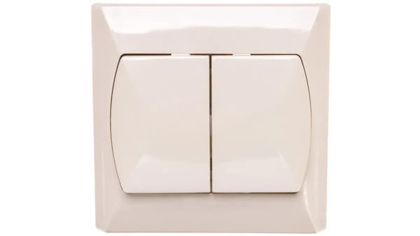 Ospel Trappkontakt Accent Dubbel Beige (LP-10A/01)