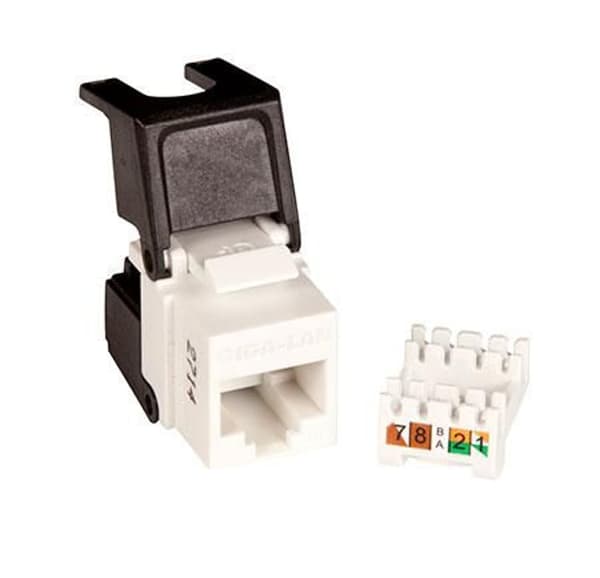 Lanview PRO Cat5e suojaamaton flip-liitin keystone