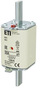 Sulake-elementti NH1 gG 50A/500V 004184231