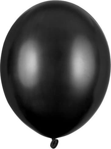 Stærke balloner 30 cm, metallisk sort (1 stk./50 stk.)