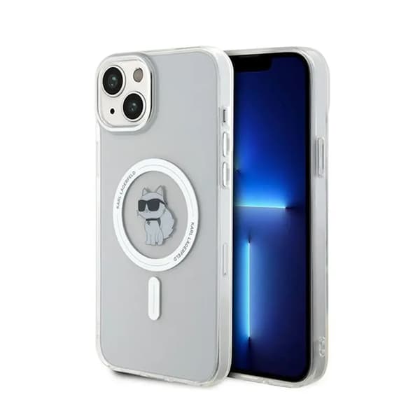 KARL LAGERFELD KLHMP15MHFCCNOT IPHONE 15 PLUS / 14 PLUS 6.7\" TRANSPARENT HARDCASE IML CHOUPETTE MAGSAFE