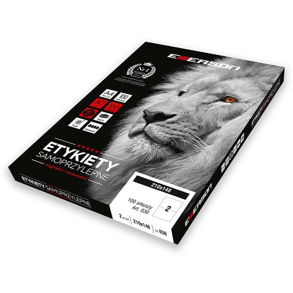 ETIKETTER 210 X 148,0 MM. 2 STK/A4 EMERSON UNIVERSAL