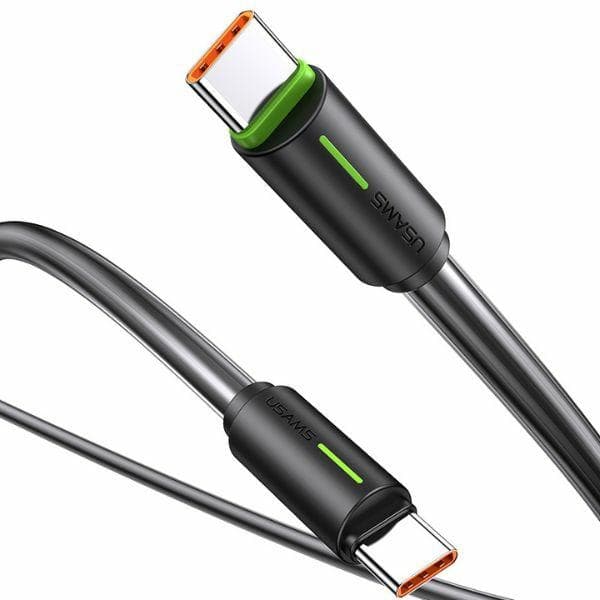 USAMS Kabel USB-C/USB-C 1m SJ734 60W sort/sort YU Serie SJ734USB01 (US-SJ734)
