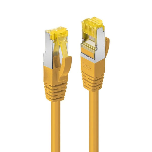 Lindy LINDY Patchkabel Cat6A RJ45 S/FTP Cat7 LSZH Gul Kabel 0.3m