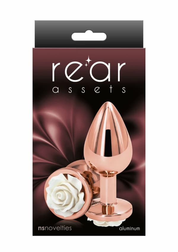 Rose Buttplug Medium Hvid