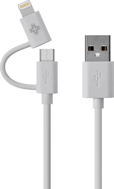Kabel USB iBattz USB-A - Lightning 1 m Vit (IB-CBL-LGN-WH)
