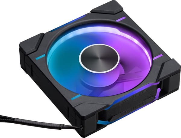 PHANTEKS D30 PWM Reverse Airflow D-RGB - 120mm, svart