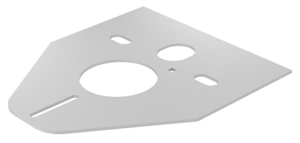 Hydroland Universal toiletmåtte 420x372x5mm (E-692917)