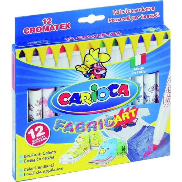 Carioca TEKSTIL TUSSER 12 FARVER CARIOCA