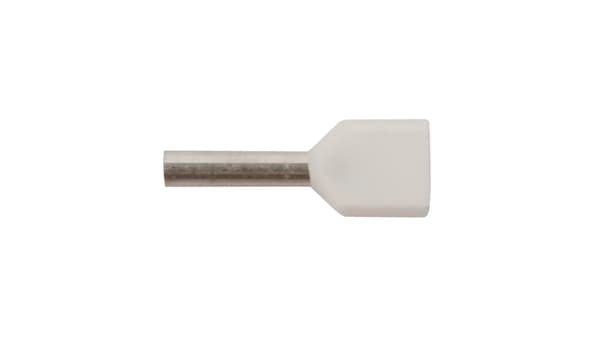 Isoleret kabelende HI 2X0,75/8 hvid E08KH-02020104121 /100 stk. /