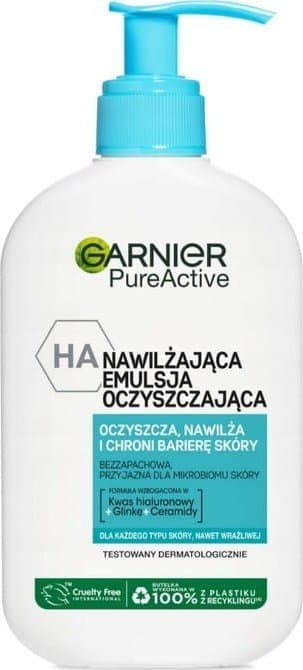 Garnier Pure Active Fuktgivande Rengöringsemulsion för Ansiktet 250ml