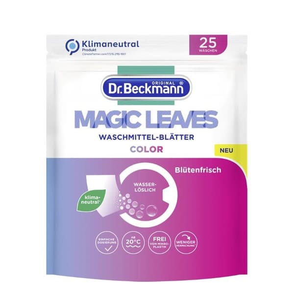 Pyykinpesuarkit Dr. Beckmann Magic Leaves Color, 25 kpl
