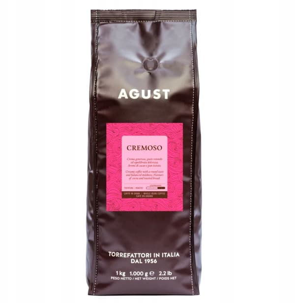 Agust Cremoso hela kaffebönor 1 kg