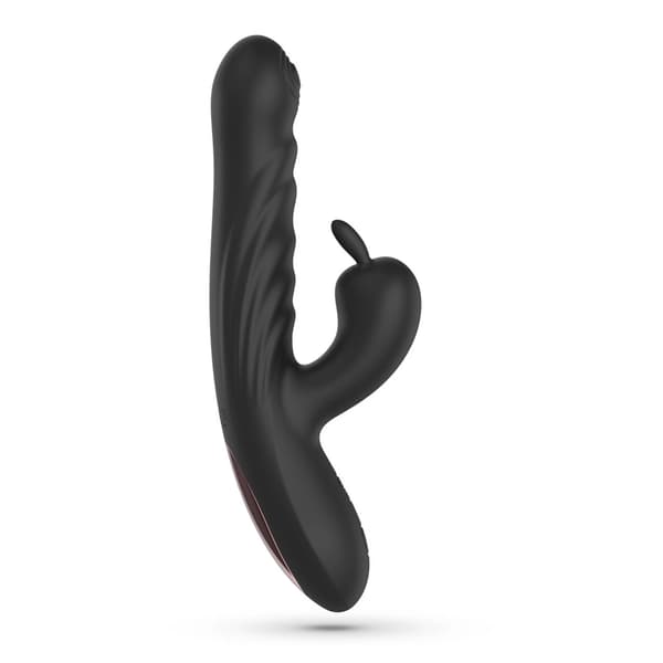 Crushious Lapin Intim Skubbende Kaninenhed Sort 21,5 cm USB