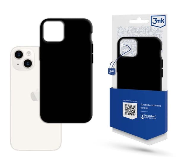 3MK Matt Case iPhone 15 6.1\" musta/musta