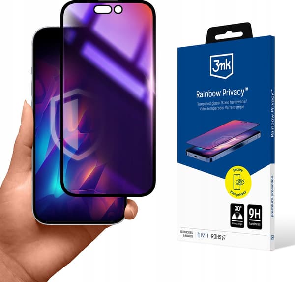 3MK Rainbow Privacy iPhone 16 Plus