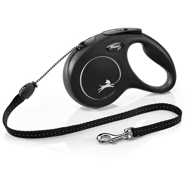 Hundkoppel Flexi NEW CLASSIC Svart M
