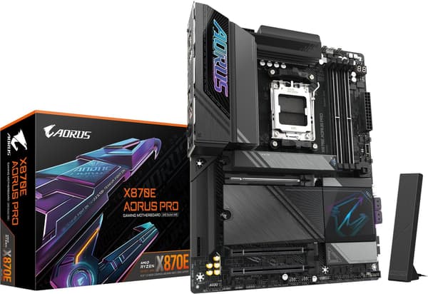 Gigabyte Bundkort AORUS X870E PRO - ATX - Socket AM5 - AMD X870E