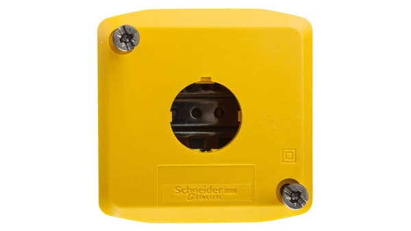 Kassettehus 1-hul 22mm gul IP65 XALK01
