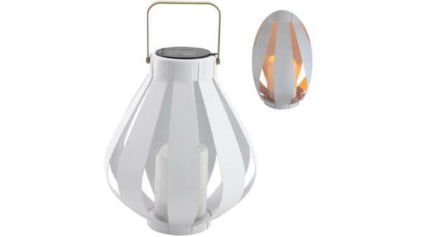 LED Hänglampa Solcellslampa vit LED 34cm varm