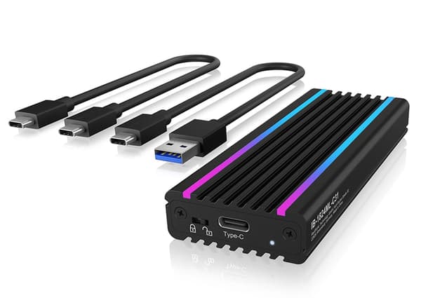 ICY BOX tallennuskotelo IB-1824ML-C31 - 2x PCIe 3.0 - USB 3.1