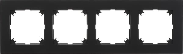 SANTRA firedobbelt ramme sort 4174-09