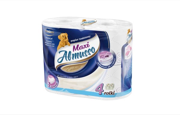 Almusso Toiletpapir Maxi 3 lag 4 stk