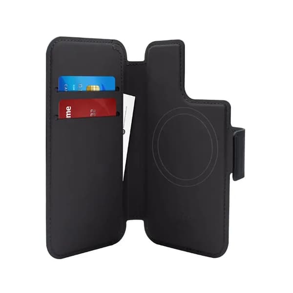PURO Folio MagSafe Cover — iPhone 14 Pro/13 Pro Cover (Sort)