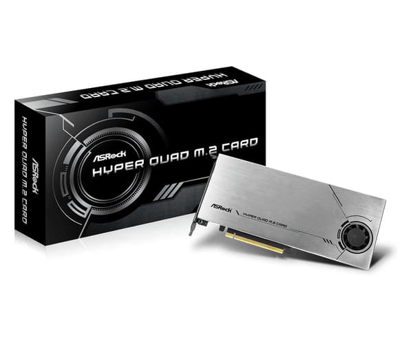 ASRock HYPER QUAD M.2 KORT - interfaceadapter - M.2 Kort - PCIe 4.0 x16