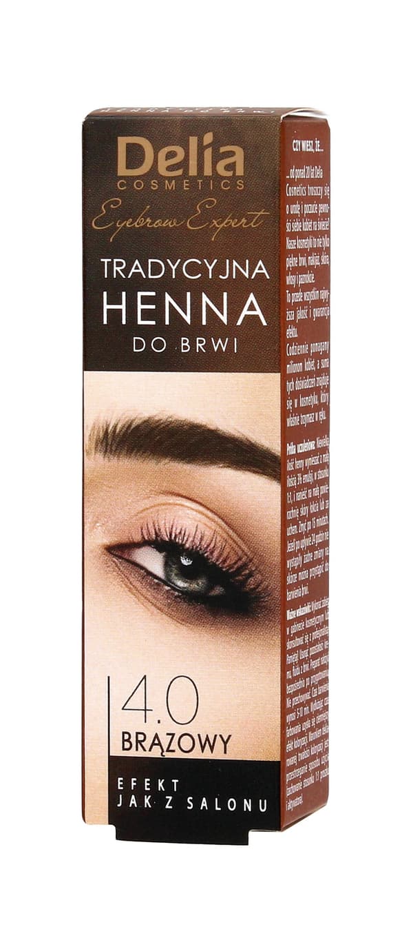 Delia Henna til øjenbryn 4.0 Brun