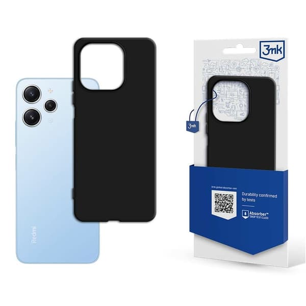 3MK Matt Case Xiaomi Redmi 12 svart/svart