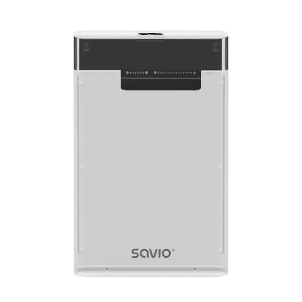 Ulkoinen kotelo HDD/SSD 2.5\", USB 3.0, AK-66, läpinäkyvä
