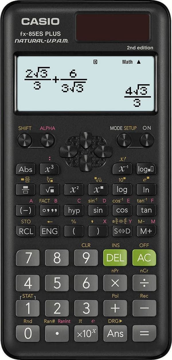 Laskin Casio musta (FX-85ESPLUS-2-SETD)