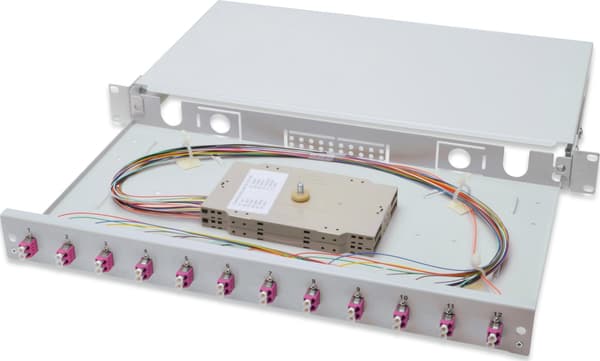DIGITUS fiberoptisk skarvbox DN-96331-4 - 1U - 19\"