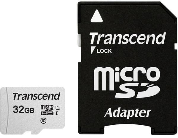 Transcend microSDHC 300S-A 32GB Klass 10 UHS-I U1