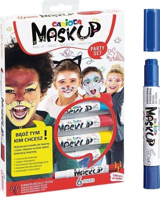 Ansigtsblyanter MaskUp 6 farver CARIOCA