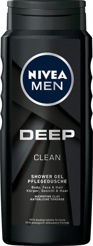 Nivea Deep Clean suihkugeeli 500 ml