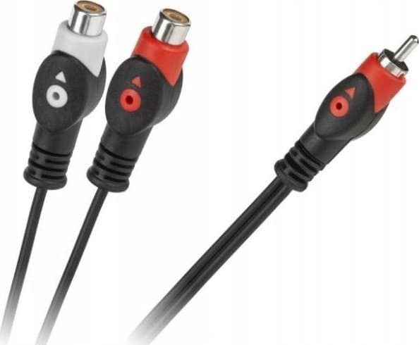 Kaapeli 1 x RCA-urosliitin - 2 RCA-naarasliitintä 0,2 m
