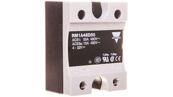 Relpol enfaset solid state relæ 50A 480V 4.5-32V DC RM1A48D50