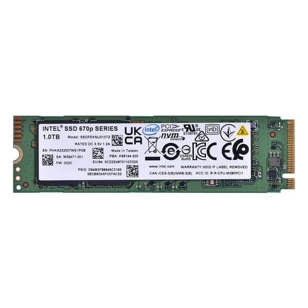 Intel SSD 670p - 1 TB - M.2 2280 - PCIe 3.0 x4 NVMe