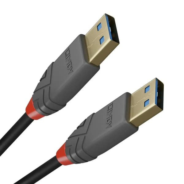 Lindy USB-A USB-kabel - USB-A 2 m sort (36752)