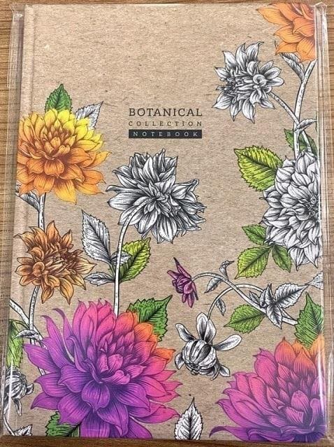 Dekorativ notesbog A5/64K ternet TW Flowers