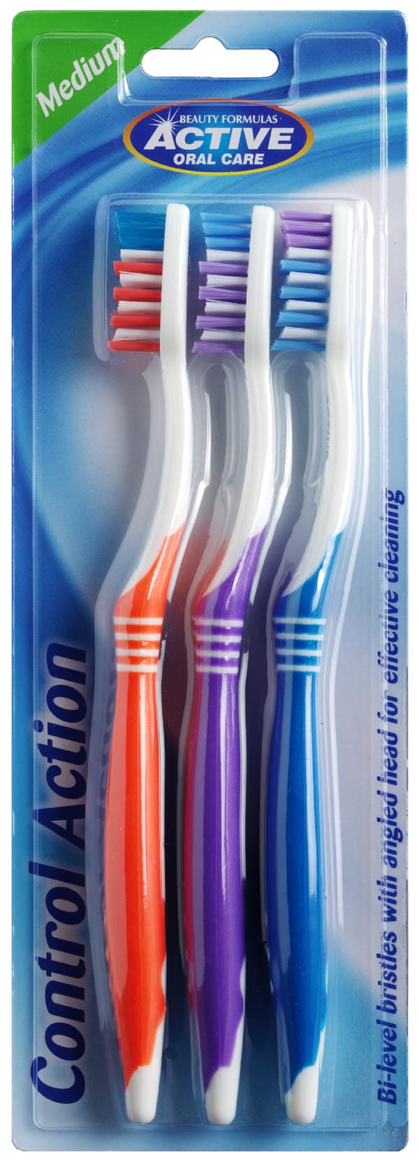 Active Oral Care Tandborste Control Action Medel 3st