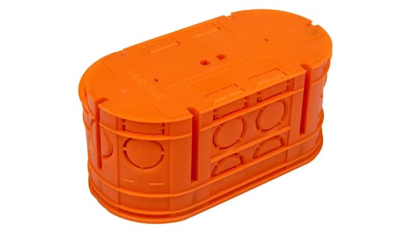 Simet Multiwall indmuringsdåse 2-fags M2X60F 60mm orange (33160008)