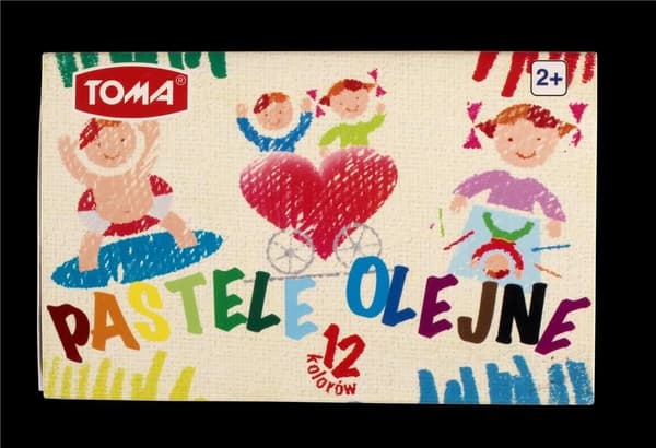 Oljepasteller 12 färger TOMA